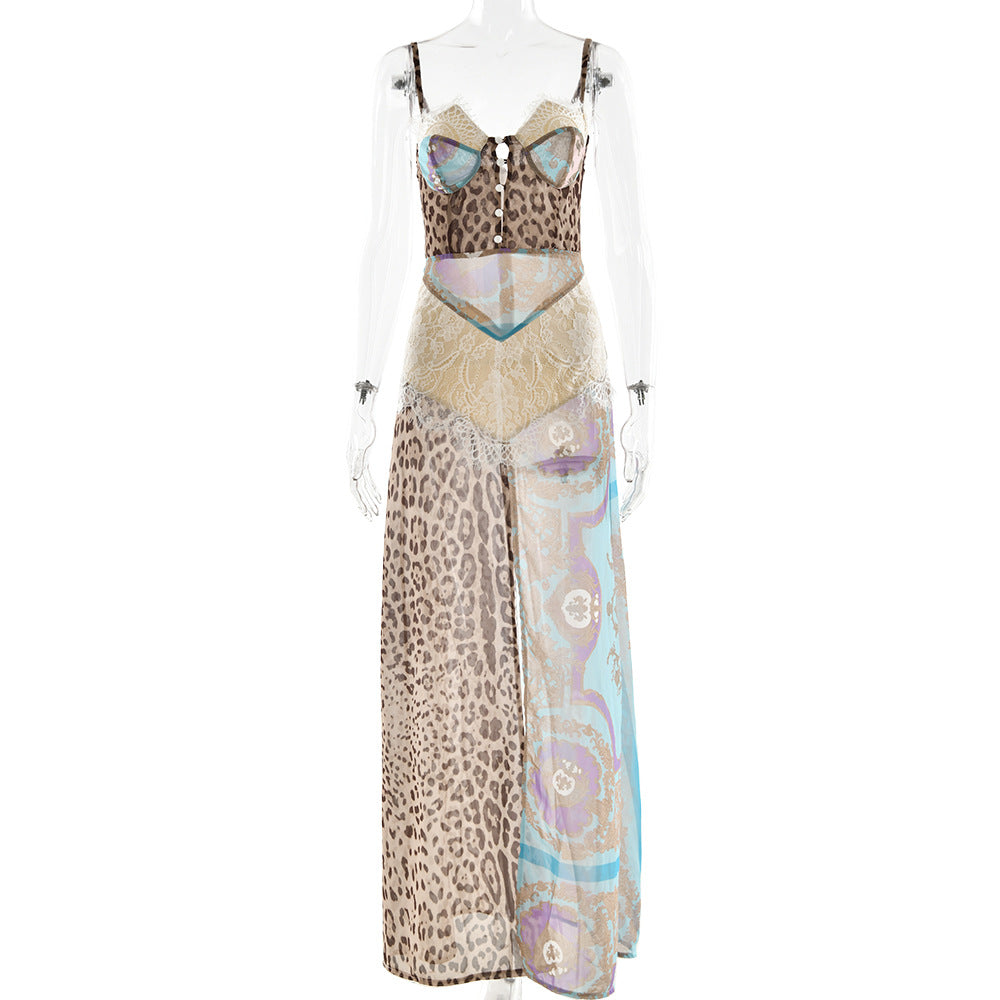 Summer Sexy Women Cami Dress Sexy Split Tube Top Chiffon Dress Bella Mia