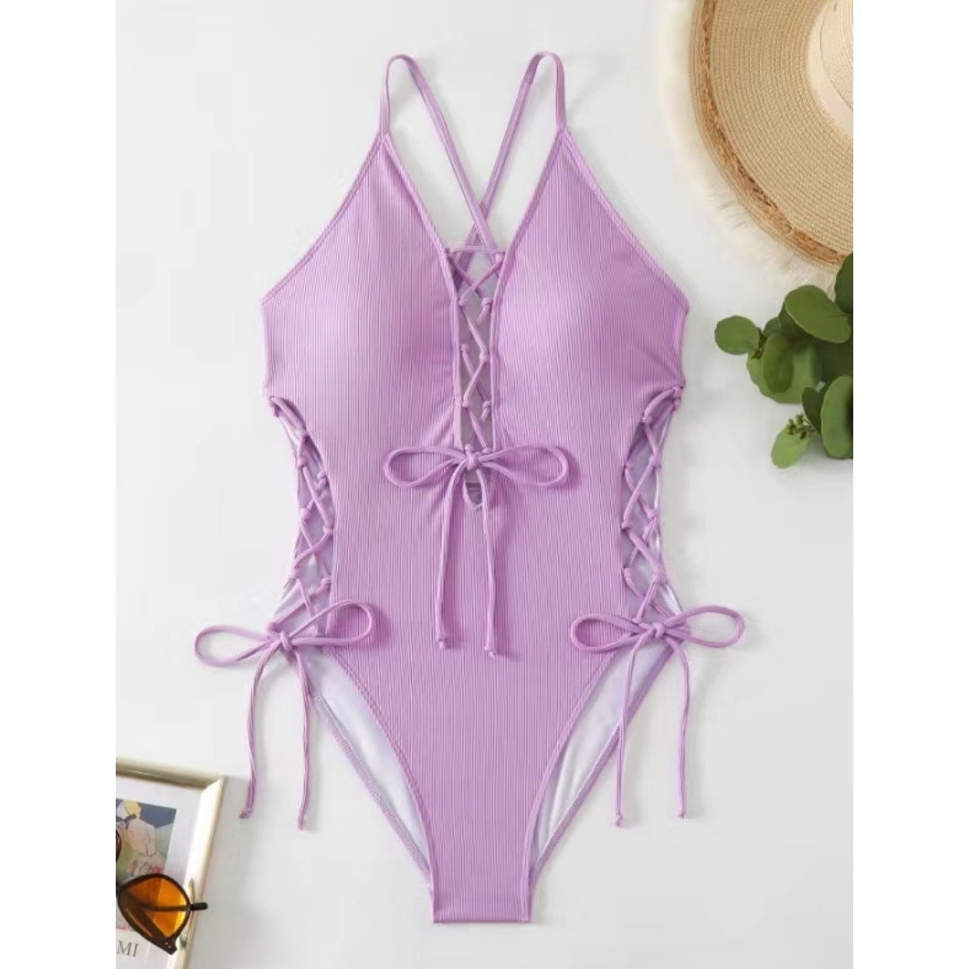 Sexy Backless Swimsuit Halter Swimwear Bikini Swimsuit Women Bella Mia
