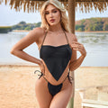 Women Swimwear Solid Color Tied Sexy Halter Bikini Bella Mia