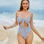 Swimsuit Europe Dotted Cutout Sling Sexy Triangle One Piece Swimsuit Bella Mia