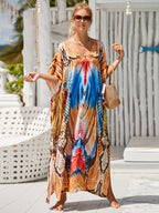 Printed Blouse Holiday Casual Beach Bikini Cover Bella Mia