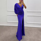Women V neck Sexy Design Dress Evening Dress Bella Mia