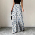 Women Clothing Satin Satin Dress Skirt Women Summer Artificial Silk Long Skirt High Sense Bella Mia