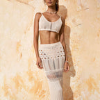 Beach Hollow Out Cutout out Suit Women Solid Color Knitted Sexy Bikini Swimsuit Blouse Sun Protective Clothing Crochet hook Crochet hook Crochet hook Bella Mia