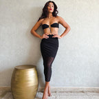Women Clothing Summer Sexy Bandeau Dress Niche Fight Tulle Bella Mia