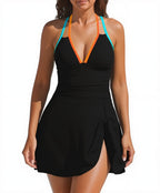Ladies Slit Hemline One Piece Bikini Bella Mia