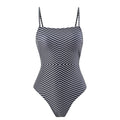 Sexy One Piece Swimsuit Women Bikini Striped Printed Gauze Skirt Swimsuit Bikini Bella Mia
