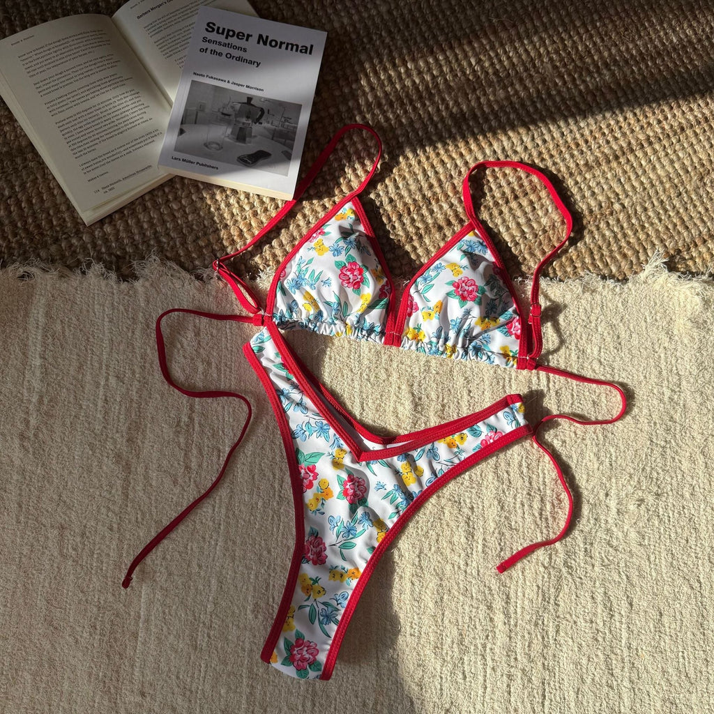 Women Split Leopard Print Printed Sexy Swimsuit Women Triangle Bandage Swimsuit Bikini Bella Mia