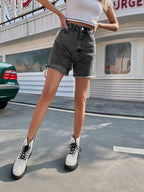 Fashionable Loose Casual Women Clothing Denim Shorts High Waist Loose Slimming Slimming Pants Bella Mia