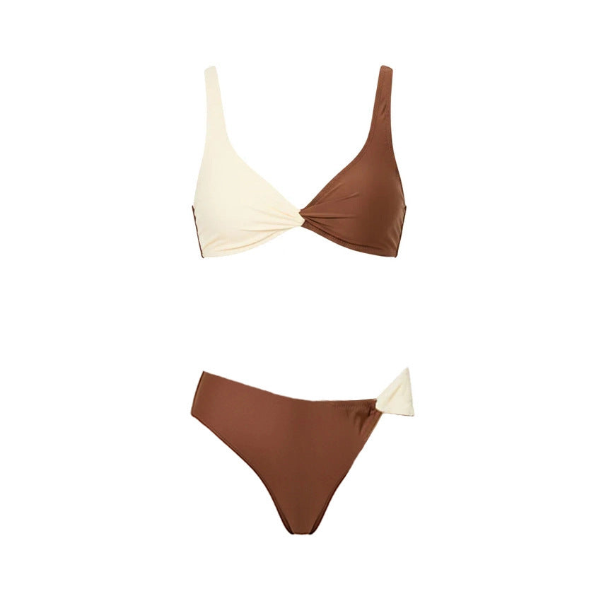 Women Bikini Color Matching Simple High Sense Split Swimsuit Sets Bella Mia