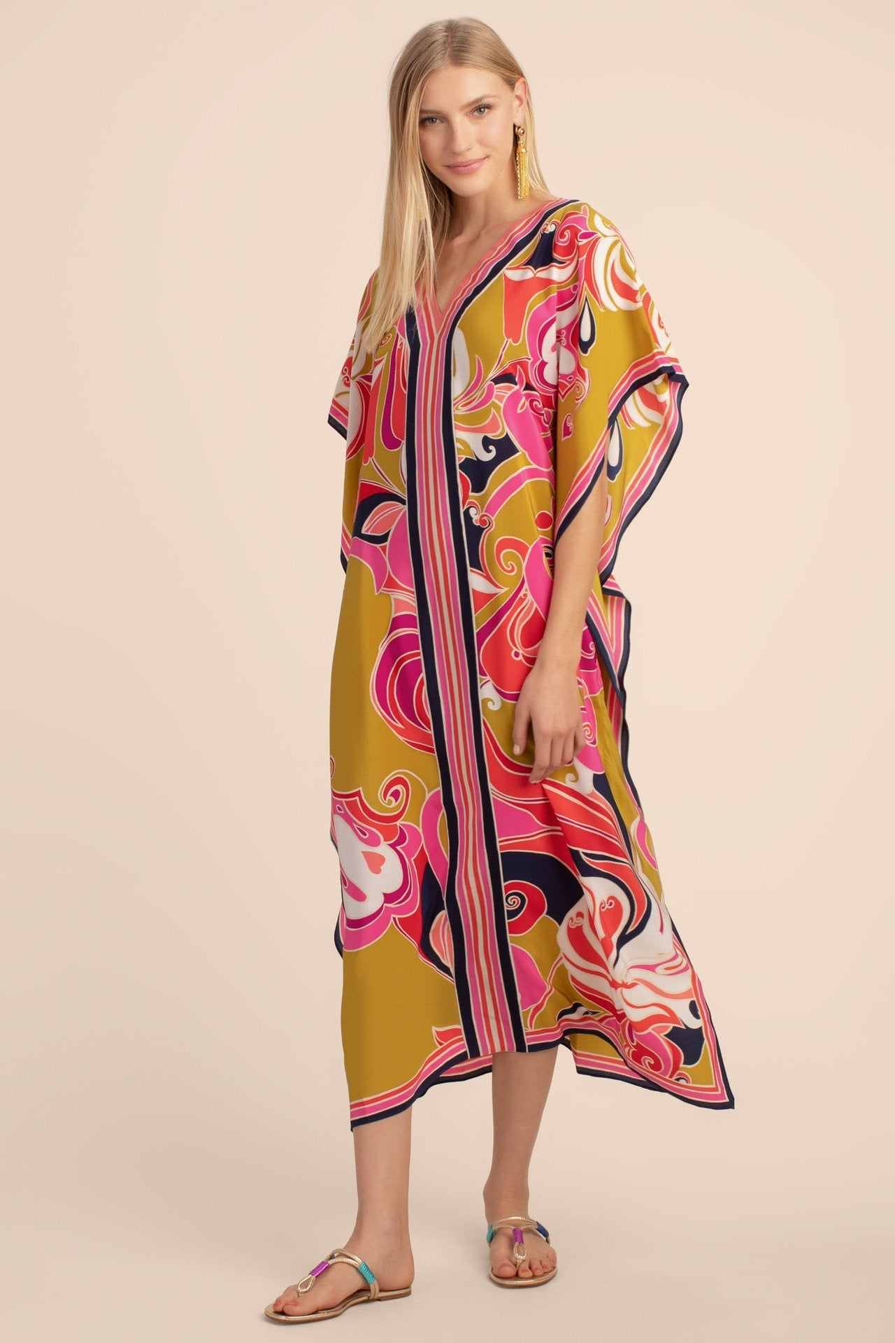 Fabrics Printed Robe Vacation Casual Beach Bikini Cover Bella Mia