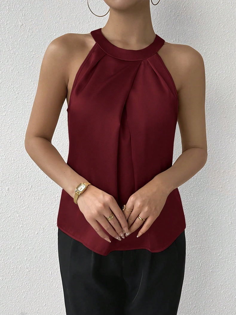Women Clothing Satin Shirt Women Summer Satin Shirt Top Bella Mia