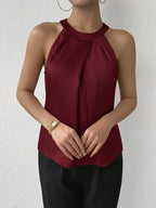 Women Clothing Satin Shirt Women Summer Satin Shirt Top Bella Mia
