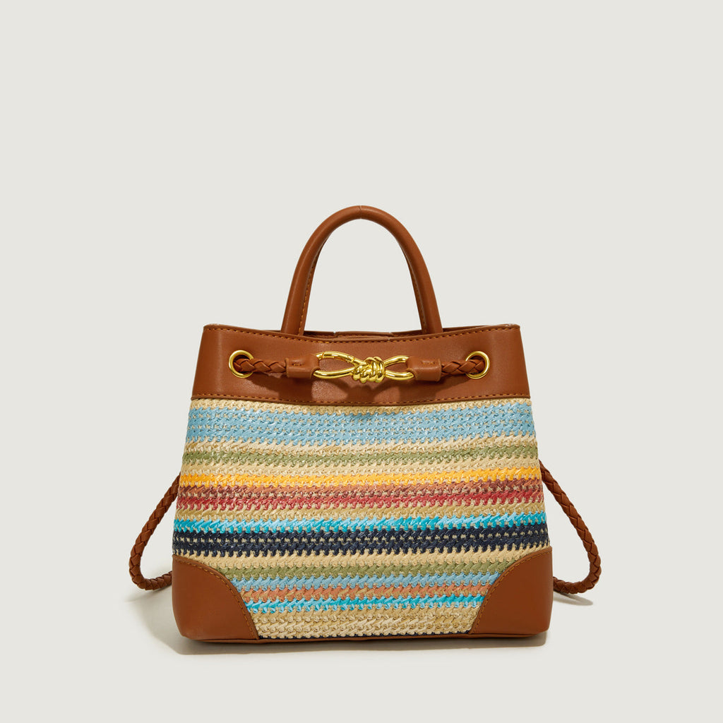 Messenger Bag Korean Niche Straw Woven Bag for Women Summer All Matching Beach Handbag Bella Mia