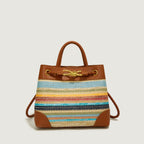 Messenger Bag Korean Niche Straw Woven Bag for Women Summer All Matching Beach Handbag Bella Mia