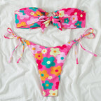 Sexy Bikini Women Split Solid Color Swimsuit Multi Color Bikini Swimsuit