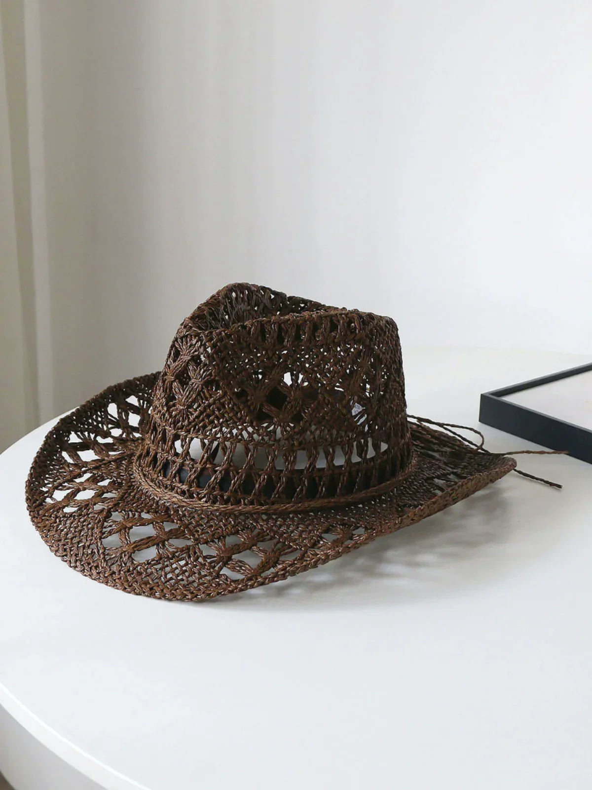 New Arrival Hand-Woven Straw Hat Cut Out Summer Sun Protection for Men and Women Sun Hat Western Cowboy Hat Outdoor All-Matching Hat Luxlife Brands