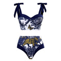 High Waist Print Three-Piece Bikini Swimsuit Women Sexy Swimsuit Outfit Bikini Bella Mia