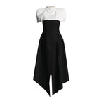Elegant Vietnam Special Interest Design Detachable Pullover Patchwork Cami Dress Women Summer Slit Dress Women Bella Mia