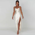 Women Clothing Summer Sexy Backless Slim Fit Split Sling Dress Bella Mia