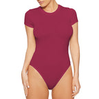 Summer Casual Women Clothing Short-Sleeved Bodysuit Tight Bodysuit Bodysuit Bella Mia