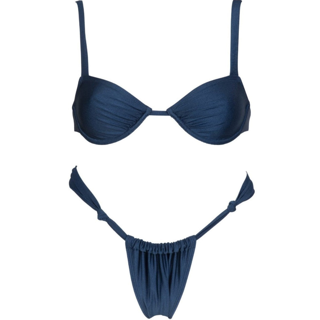 Summer Sexy Split Swimsuit Women Solid Color Nylon Bikini with Steel Bella Mia