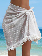 Women Clothing One Piece Beach Skirt Tassel Stitching Multiple Wear Anti-Sunburn Shawl Bella Mia