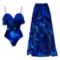Blooming Ruffled One Piece Swimsuit Women Vacation Suit Beach Bella Mia