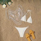Best Seller in Split Three Piece Pearl Bikini Women Swimwear Sexy Cutout Bella Mia