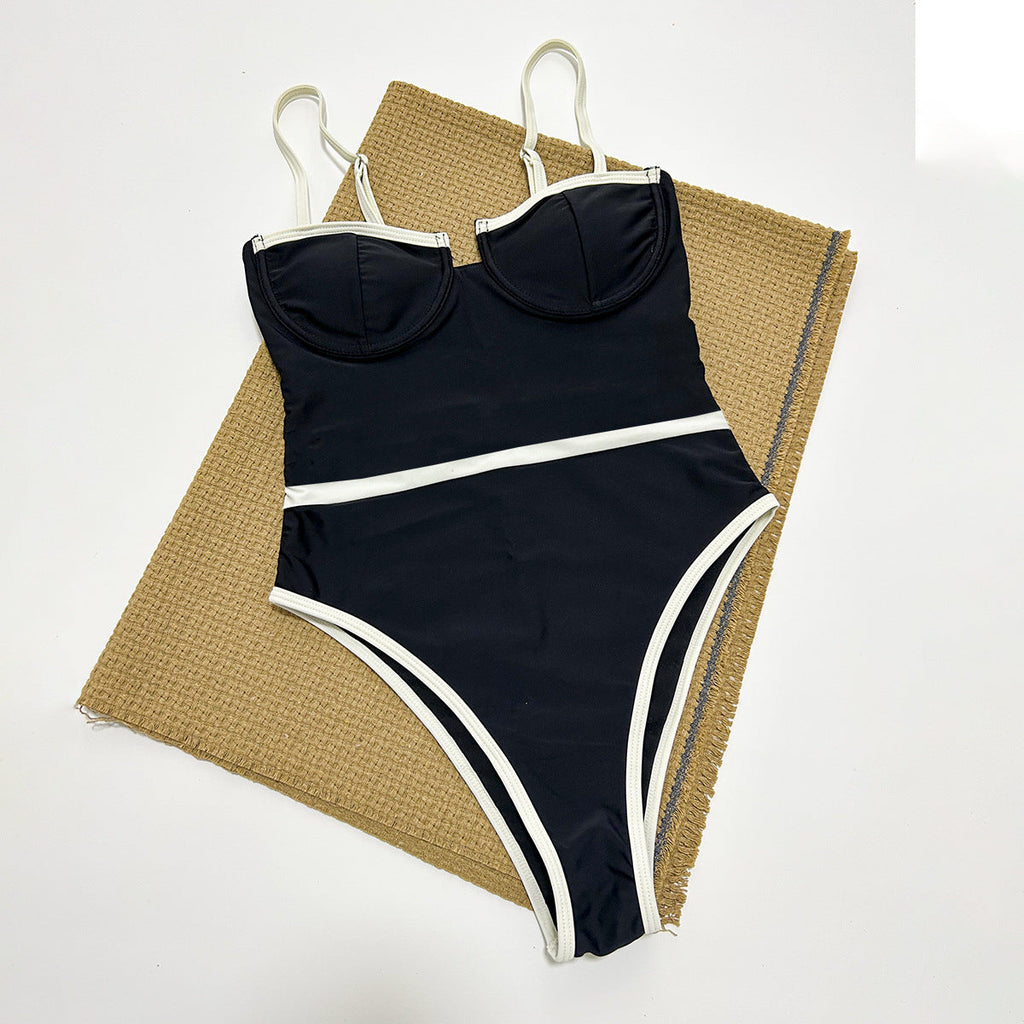 One Piece Swimsuit for Women Bikini Lady Sexy Stitching Swimwear Bikini Bella Mia