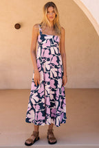 Women Clothing Sexy Summer Holiday Floral Print Fit Horn Strap Dress Women Bella Mia