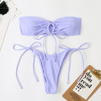Double Sided Tube Top Lady Sexy Split Double Sided Bikini Latest Beach Swimsuit Bella Mia