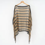 Sexy Mesh Sunscreen Striped Sunscreen Shawl Scarf Lady Shawl Towel Bella Mia
