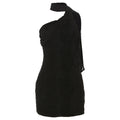 Spring Women Elegant Sexy Slim Fit Backless Lace up Scarf Collar Dress Women Bella Mia