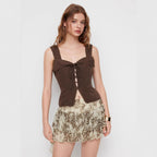Sleeveless Women Top Loose Adult Lady like Woman Young Design Niche Sexy Top Bella Mia