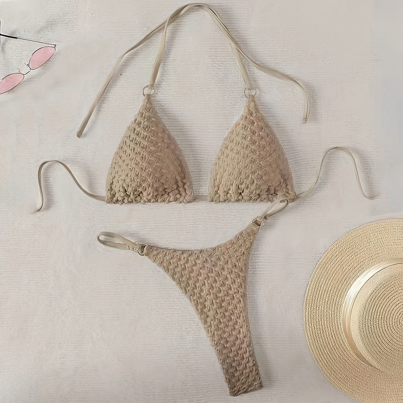 Lace up Bikini Split Swimsuit Women Three Point Bikini Beach Swimsuit Two Piece Sets Bella Mia