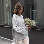 Cotton Pullover Autumn Winter Backless Sweater Loose Knitted Pullover Sweater for Women Bella Mia