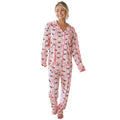 Fall Multi Button Casual Women Cute Age Reducing Halloween Printed Homewear Women Bella Mia