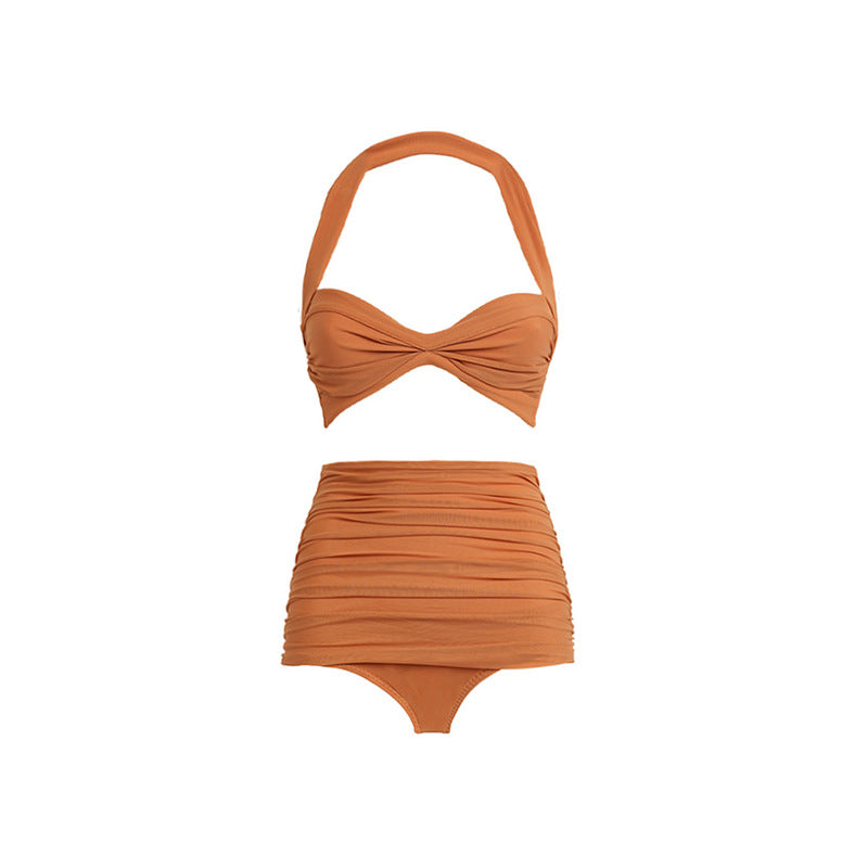 Shoulder High Waist Bikini Vacation Beach Swimsuit Swimsuit Women Bella Mia