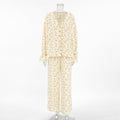 Loose Comfortable Homewear Spring Pure Cotton Printed Long Sleeved Trousers Comfortable Pajamas Women Bella Mia