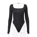 Women Clothing Autumn Sexy Sexy U Collar Hollow Out Cutout out Elegant Slim Fit Long Sleeve Jumpsuit for Women Bella Mia