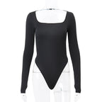 Women Clothing Autumn Sexy Sexy U Collar Hollow Out Cutout out Elegant Slim Fit Long Sleeve Jumpsuit for Women Bella Mia