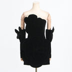French Sexy Socialite Autumn Retro Tube Top Stitching Floral Dress High Sense Women Bella Mia