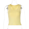 Best Seller Women Clothing Summer Sexy Solid Color Slim Fit All Match Vest Women Bella Mia