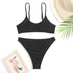 Sleeveless Swimsuit Bikini Set Padded Swimwear Sexy Bikini Women Mesh Shawl Bella Mia
