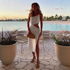 Women Clothing Sling Sexy Waist Trimming Lace up Dress Bella Mia