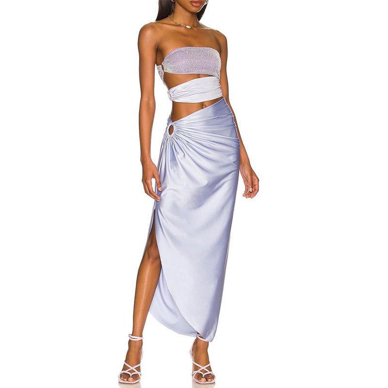 Pearl Shoulder Strap One Piece Swimsuit Women Vacation Beach Swimsuit Bella Mia