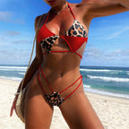 New Bikini Color Matching Swimsuit Backless Swimsuit Women Sexy Swimsuit Strap Bikini Bella Mia