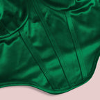 Sexy Slimming Waist Camisole Wrapped Chest Adjustable Spaghetti Strap Satin Short Top for Women Bandana Bella Mia