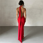 Summer Women Clothing Sexy Backless Halter Sheath Slim Fit Evening Dress Dress for Women Bella Mia